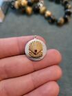 Vintage Sterling Silver 10k Gold Shell 15 Years Service Award Charm