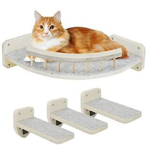 Cat Hammock Cat Wall Shelves with 3 Steps, Cat Shelves and  Assorted Colors