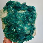 2.27lb Natural Green cubic Fluorite Crystal Cluster mineral sample healing