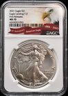 2021 American Silver Eagle, Eagle Landing Type-2, First Releases NGC MS 70#I878