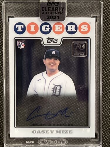 2021 Casey Mize Topps Clearly Authentic 70 Years of Topps Baseball Auto #70TBACM
