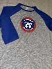 Chicago Cubs XL Majestic Cooperstown Collection 3/4 Sleeve EUC Shirt