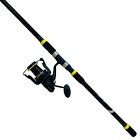 EatMyTackle Surf Fisher Long Cast Black Magic Rod and Reel Combo