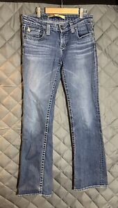 Big Star Remy Low Rise Fit Bootcut Womens 28 Dark Wash Denim Western Jeans