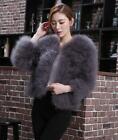 Women Real Fur Coat Genuine Ostrich Feather Fur Winter Jacket Top Quality