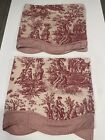 2 Waverly COUNTRY LIFE Fairfield Valance, Garnet Red (78