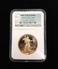 1986-W Gold Eagle $50 Coin PF70 Ultra Cameo First Year of Issue