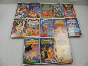 Lot of 13 Disney VHS Tapes (Masterpiece Collections Included)