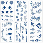 Aresvns Semi Permanent Tattoos for Women Men and Kids,Realistic Temporary Tattoo