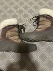 Columbia Sierra Summette Techlite Winter Boots Womens Size 9 Gray Brown