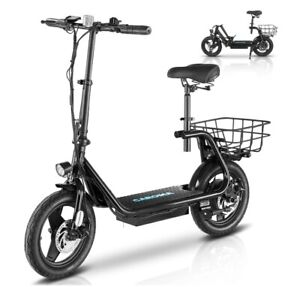 Caroma Peak 819W Electric Scooter with Seat, 14