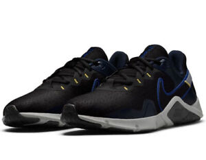 Men Nike Legend Essential 2 Training Running Shoes Black/Racer Blue CQ9356 034
