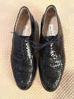Wilson &Dean for Wilkes Bashford Black Woven Italian Leather Split Toe 12D $600