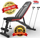 FLYBIRD Adjustable Weight Bench Home Gym Full Body Workout With Resistant Bands