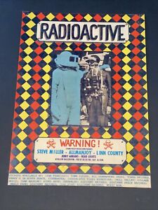 AOR Radioactive Steve Miller band Original Concert Poster From 1969