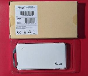 Rosewill White 10000mAh Super Slim 3 USB Built-in Cables Power Bank RBPB-20009