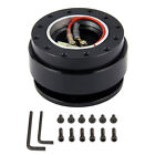 Universal Full Black Steering Wheel Quick Release Hub Adapter Snap Off Boss Kit (For: BMW 2002tii)
