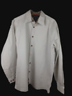 Tommy Hilfiger Men's Size Medium Beige Long Sleeve Button Front Shirt