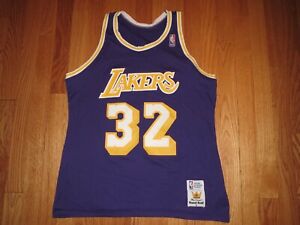 Vtg Magic Johnson Los Angeles Lakers MacGregor Sandknit NBA Jersey Medium *RARE*