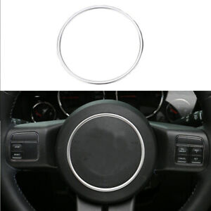 Silver Car Steering Wheel Trim Ring For Jeep Grand Cherokee Patriot Compass JK