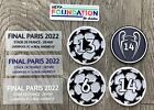 Final Paris 2022 LIVERPOOL vs REAL MADRID UCL Final Match Details Patch Badge