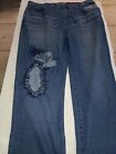90s Akademiks Jeans RN 0100964 Embroidered Baggy Skater Mens Size 44 Y2K EUC