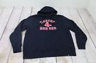 '47 Brand Boston Red Sox Navy Blue Spellout Logo Hoodie Sweatshirt Men's XL