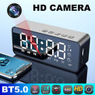 WiFi Camera 1080P Smart Home Clock Time Alarm Camcorder Phone Remote