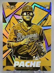 2021 Topps Fire Cristian Pache Gold Minted Baseball Card #83 Rookie