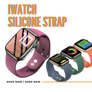 iWatch silicone strap for Apple Watch 6 5 4 3 2 1 SE 42mm-44mm Durable