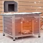 Outdoor Heated Cat House, Cat Shelter for Outside with Insulated Liner, Warmi...