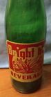 Vintage Bright Belt Beverages Green Bottle