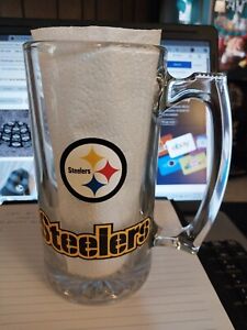 New ListingPittsburgh Steelers Glass Beer Mug  24oz