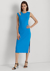 Lauren Ralph Lauren Women Blaze Ocean Cotton-Blend Midi Dress Size M NWT 125$+TA