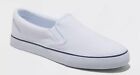 NEW Mens Goodfellow Phillip Twin Gore Slip On White Casual Sneakers Shoe Sz 12