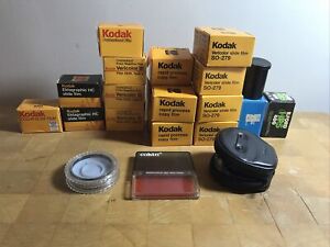 Kodak Film And Filter Lot 23 Rolls Plus 3 Filters