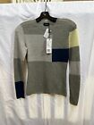 Akris smoke grey multi cashmere silk pullover sweater #6 $1295