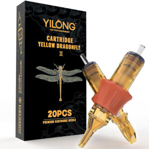 YILONG 20pcs Tattoo Cartridge Needles Disposable Round Liner Shader Magnum