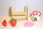 Re-Ment  Miniature -  Strawberry Furniture Set # 1 -   Kitchen -  HTF