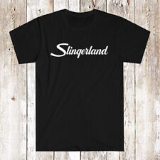 Slingerland Drums Drumheads Logo Men's Black T-Shirt Size S-5XL