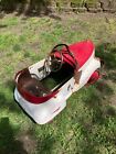 VINTAGE FULL SIZE RUSTY GENDRON PEDAL CAR FOR RESTORE, COMPLETE, L@@K, READ!