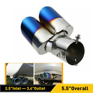 Car Rear Exhaust Pipe Tail Muffler Tip Auto Accessories Replace Kit Blue OXILAM (For: Ford F-250 Super Duty)