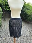 Women’s Ann Taylor Black Lace Overlay Pencil Skirt Size 6