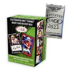 2022 Sage ARTISTRY Football EXCLUSIVE Factory Sealed Blaster Box w/ 2 Autographs