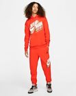 Nike Jordan Core Fleece Tracksuit 2 Piece Hoodie & Joggers Set Red Size MEDIUM