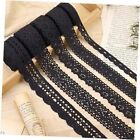 Black Lace Ribbon 15 Yards Cotton Lace Trim Crochet Sewing Lace Black, 15yards