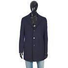 LORO PIANA 5500$ Single-Breasted Coat In Navy Double-Faced Cashmere Rain System