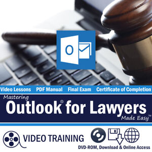 Learn Microsoft OUTLOOK FOR LAWYERS 2019 & 365 Training Tutorial DVD-ROM Course