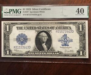 1923 $1 Silver Certificate PMG 40