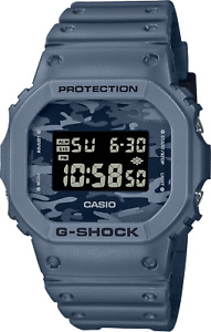 New Casio G-Shock DW5600CA-2 Camouflage Blue Grey Limited Watch